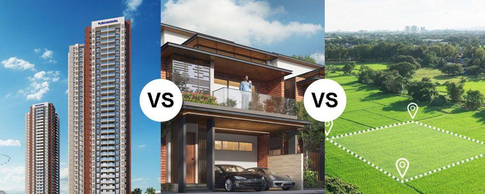 Flats vs. Villas vs. Plots