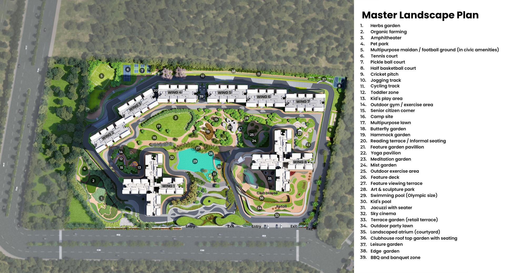 Purva Northern Lights master plan layout, KIADB Aerospace Park Bagalur