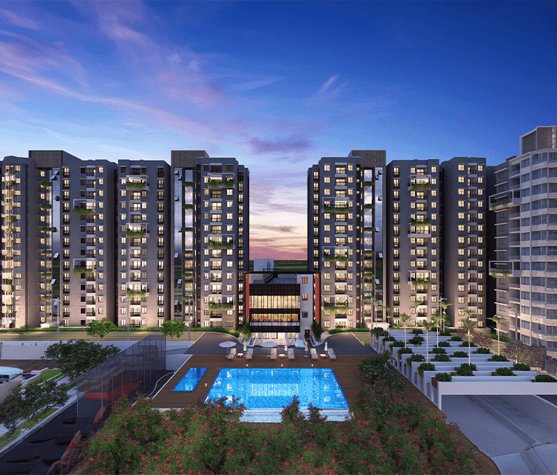 2 & 3 BHK Flats for sale in International Airport Road