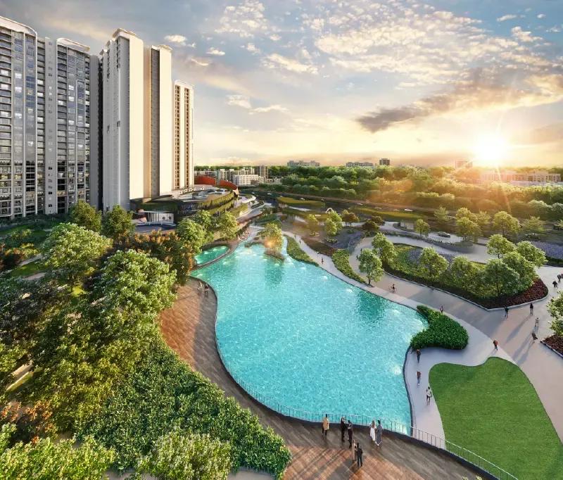 Purva Northern Lights aerial overview of township, Bagalur North Bengaluru