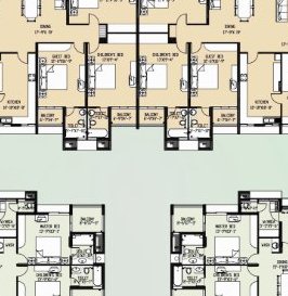 Purva oceana floorplan - 3 BHK Flats for Sale in Marine Drive