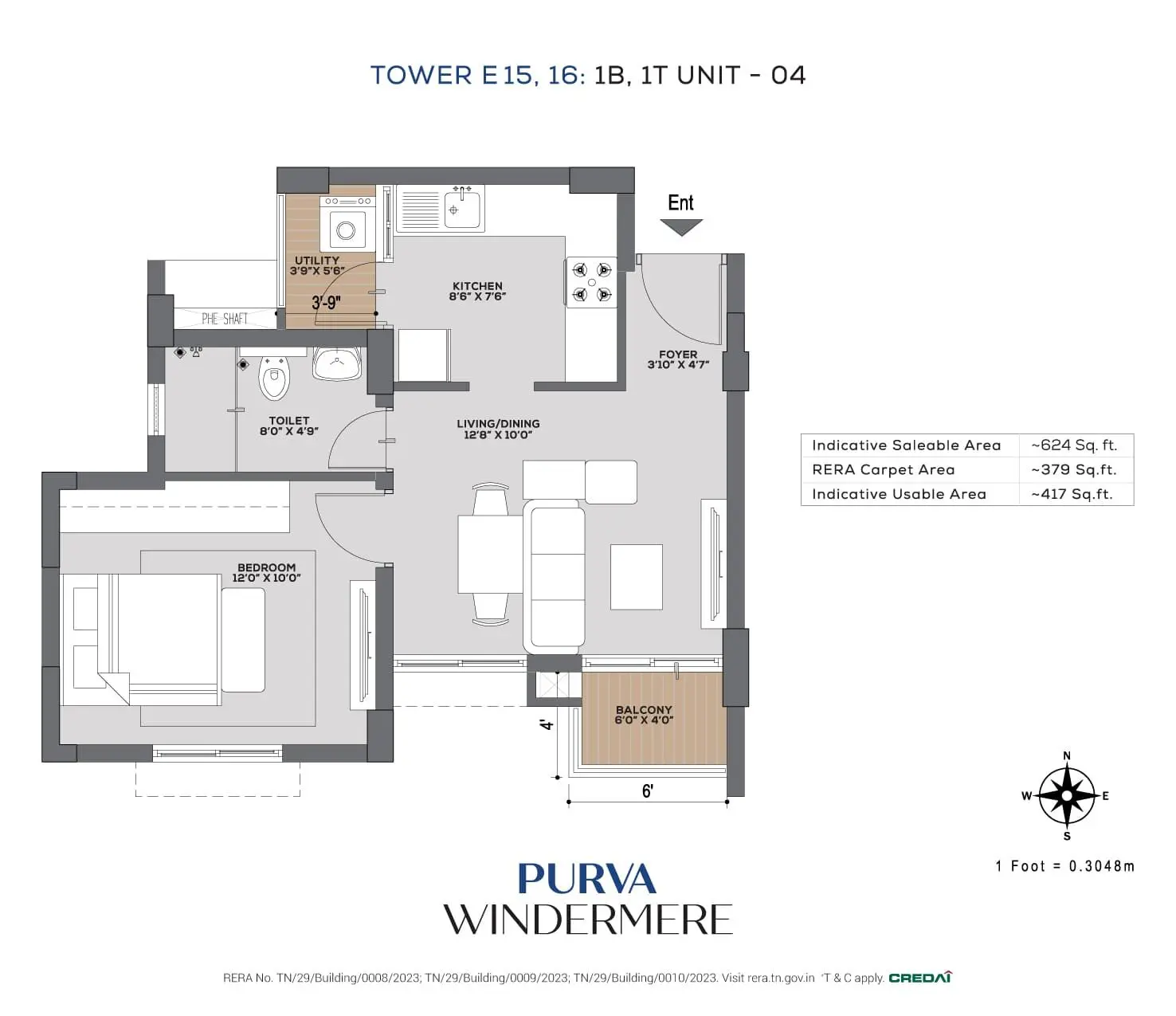 1 BHK Plan