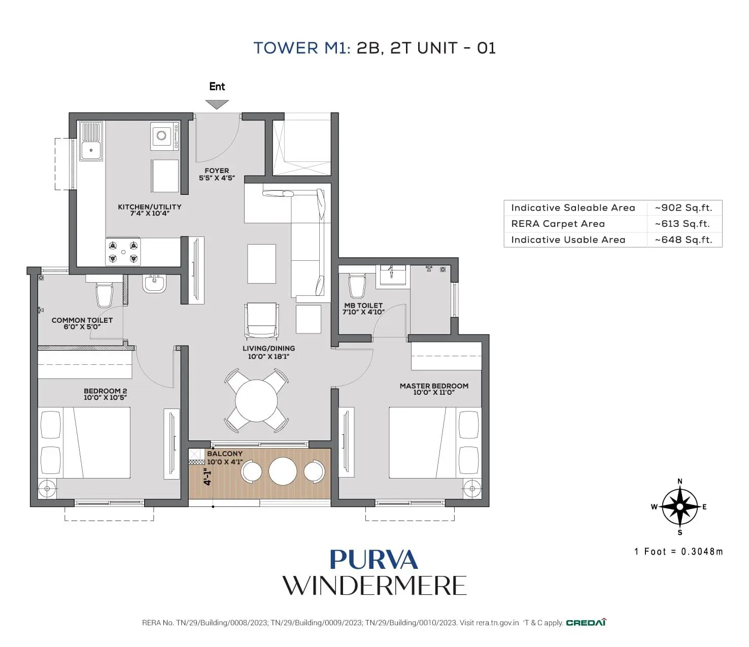 2 BHK Plan