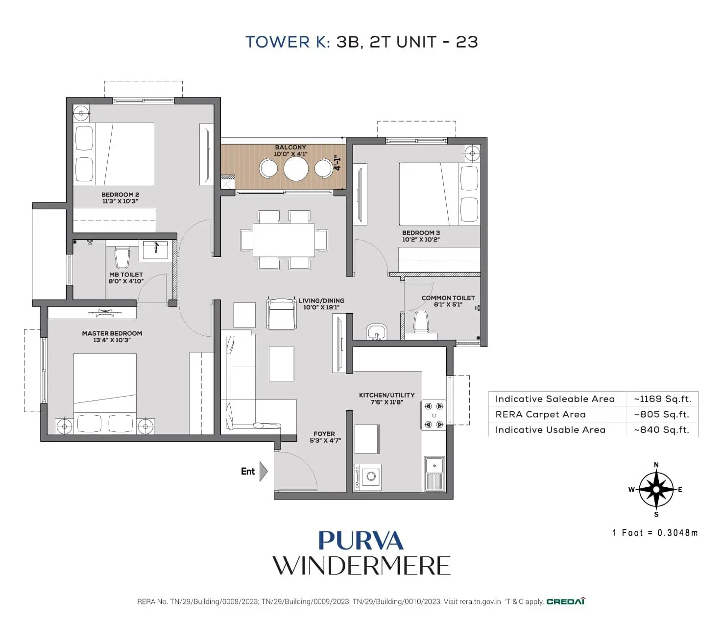 3 BHK Plan