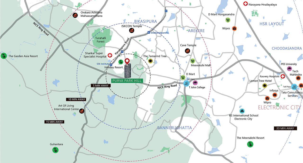 Puravankara Park Hill Apartments On Kanakapura Main Main Road Bangalore